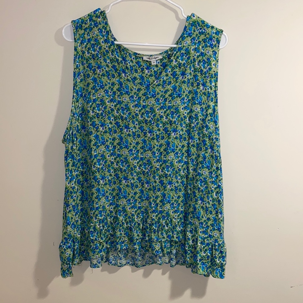 rose & rhyme sleeveless top. Size 2x